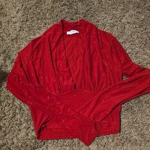 Glittering Red Women's Shirt